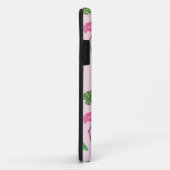 Roze flamingo en tropische bladeren Aangepaste naa Case-Mate iPhone Case (Achterkant/rechts)