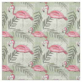 Roze flamingo en verbinding stof