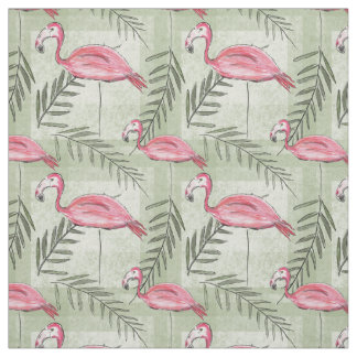 Roze flamingo en verbinding stof