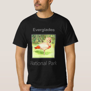 Roze Flamingo, Everglades National Park, Florida T-shirt