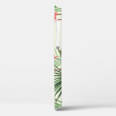 Roze Flamingo Exotische Bloemen Patroon Case-Mate iPhone Case (Achterkant / Links)