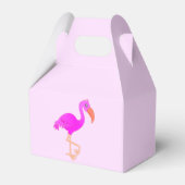 Roze Flamingo Favor Box Bedankdoosjes (Voorkant Zijde)