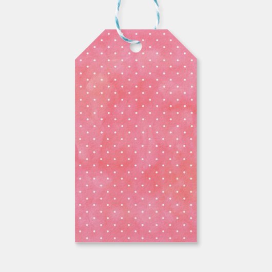 Roze Flamingo Favor Dank u Label Cadeaulabel (Achterkant)