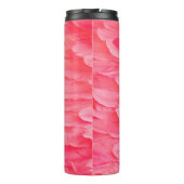 Roze Flamingo Feathersflamingo, veer, roze, textur Thermosbeker (Achterkant)