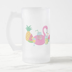 Roze Flamingo Feest Bevroren mok