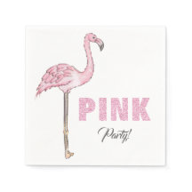 Roze Flamingo Feest Modern Eenvoudig