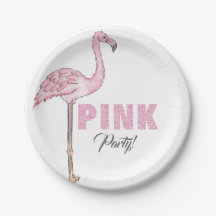 Roze Flamingo Feest Modern Sober