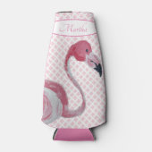 Roze Flamingo Flamingo Trellis Flesjeskoeler (Voorkant)