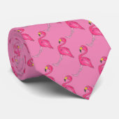 Roze Flamingo Flamingoes Tropical Bird Stropdas (Opgerold)