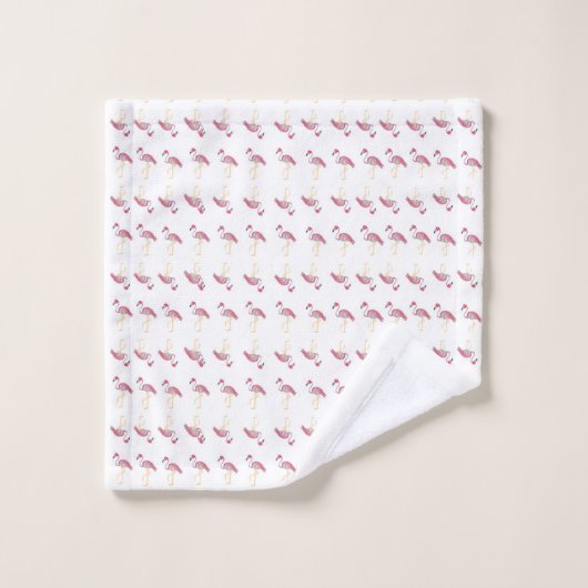 Roze Flamingo Flamingos Stripes Tablecloth Bad Handdoek (Wasdoekje)