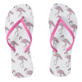 Roze Flamingo Flamingos Teenslippers (Voetbed)