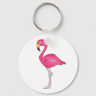 Roze Flamingo Flamingos Tropical Bird Sleutelhange Sleutelhanger