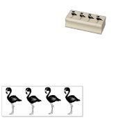Roze Flamingo Flamingos Tropical Bird Stamp Rubberstempel (Gestempeld)