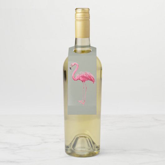 Roze Flamingo Flessenhanger (Op fles)