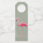 Roze Flamingo Flessenhanger (Voorkant)