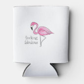 Roze Flamingo Flocking Fantastisch Blikjeskoeler (Voorkant)