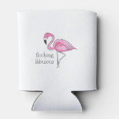 Roze Flamingo Flocking Fantastisch Blikjeskoeler (Achterkant)