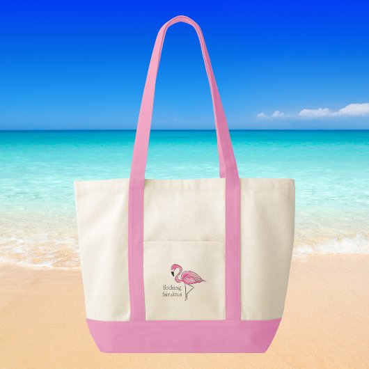 Roze Flamingo Flocking Fantastisch Tote Bag