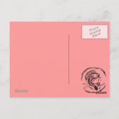 Roze flamingo Florida briefkaart (Achterkant)