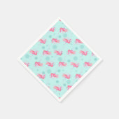 Roze Flamingo Florida Kerstvakantie Servet (Hoek)