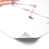 Roze Flamingo Foto Afdruk (Hoek)