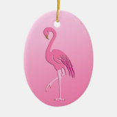  Roze Flamingo Fuchsia en Bleek Roze Keramisch Ornament (Voorkant)