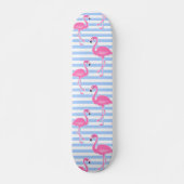 Roze Flamingo Fun Pattern Persoonlijk Skateboard (Voorkant)