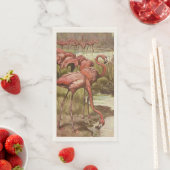 Roze Flamingo Gast Handdoeken Servet (Insitu)