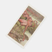 Roze Flamingo Gast Handdoeken Servet (Hoek)