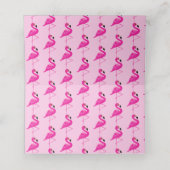 Roze flamingo gast plaats kaarten plaatskaartje (Binnenkant ongevouwen)