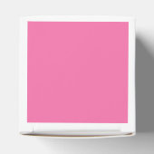 Roze Flamingo gepersonaliseerd Baby shower Bedankdoosjes (Bovenkant)