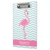 Roze Flamingo Gepersonaliseerd Klembord (Links)