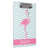 Roze Flamingo Gepersonaliseerd Klembord (Rechts)