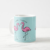 Roze Flamingo Gepersonaliseerd Koffiemok (Voorkant links)