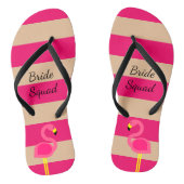 Roze Flamingo Gepersonaliseerd Teenslippers (Voetbed)