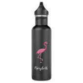 Roze flamingo gepersonaliseerde bruidsmeisjes brui waterfles  (Rechts)