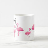 Roze Flamingo Gepersonaliseerde Koffiemok (Center)