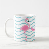 Roze Flamingo Gepersonaliseerde Mok (Links)