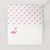 Roze Flamingo Gevouwen Plaats Kaarten Plaatskaartje (Buitenkant ongevouwen)
