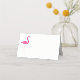 Roze Flamingo Gevouwen Plaats Kaarten Plaatskaartje