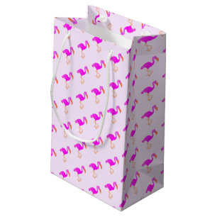 Roze Flamingo Gift Bag Klein Cadeauzakje