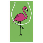 Roze Flamingo Gift Bag Klein Cadeauzakje (Achterkant)