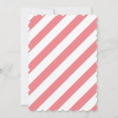 Roze Flamingo Girl Birthday Uitnodiging (Achterkant)