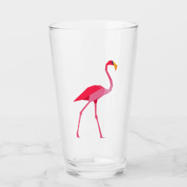 Roze Flamingo Glas