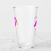 Roze Flamingo Glas (Rechts)