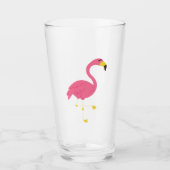 Roze Flamingo Glas (Voorkant)