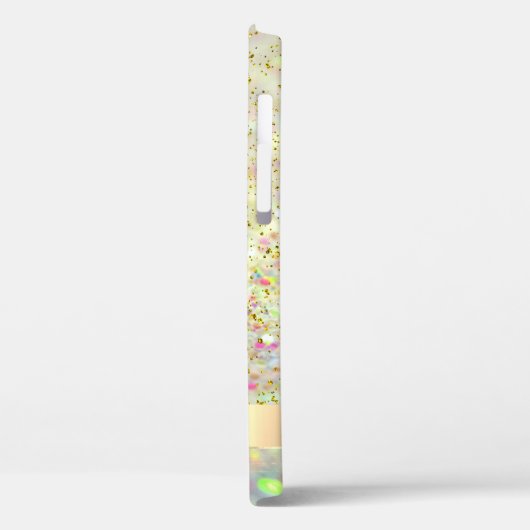 Roze Flamingo Glitter Bokeh Confetti Case-Mate iPhone Case (Achterkant / Links)