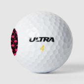 Roze Flamingo Golf Cadeau Golfballen (Logo)