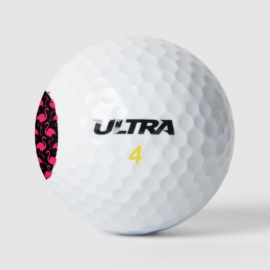 Roze Flamingo Golf Gift Golfballen (Logo)