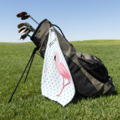 Roze Flamingo Golf Towel Golfhanddoek (Groen)